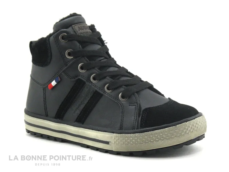 Achat chaussures Bopy Enfant Botte et Bottillon, vente Bopy SK8 - TOUZONI Noir - Basket montante GARCON