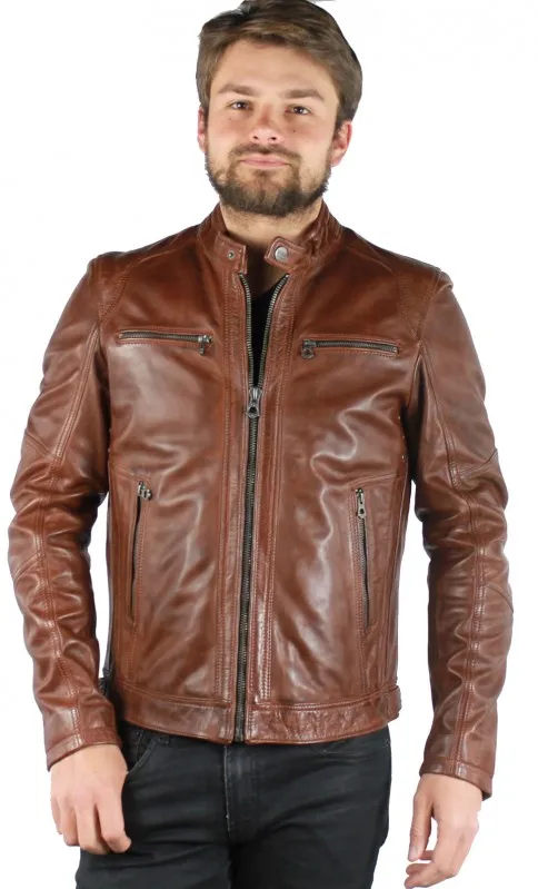 Blouson Cuir Daytona Emerson Lamb Sandro