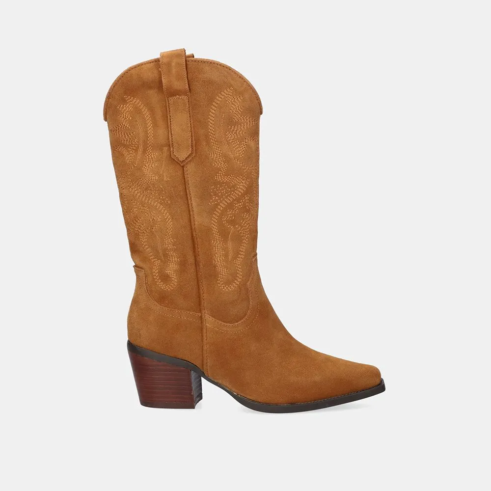 BOTTE COWBOY 1388-01R SUEDE CAMEL
