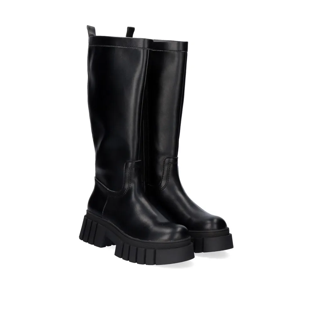 BOTTE GOMMÉE JASMINE-010 EN NOIR
