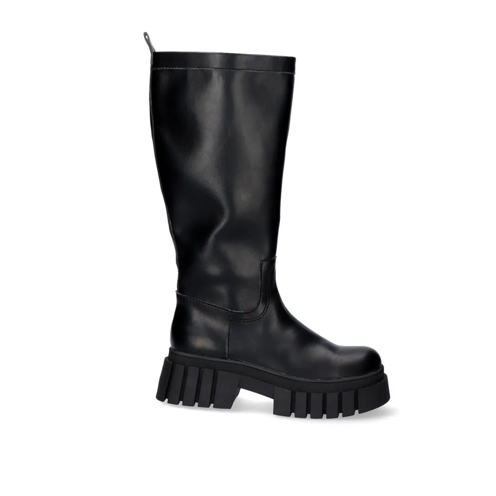 BOTTE GOMMÉE JASMINE-010 EN NOIR