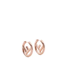 Boucles D’Oreilles F Is Fendi - Boucles d’oreilles couleur or rose | Fendi
