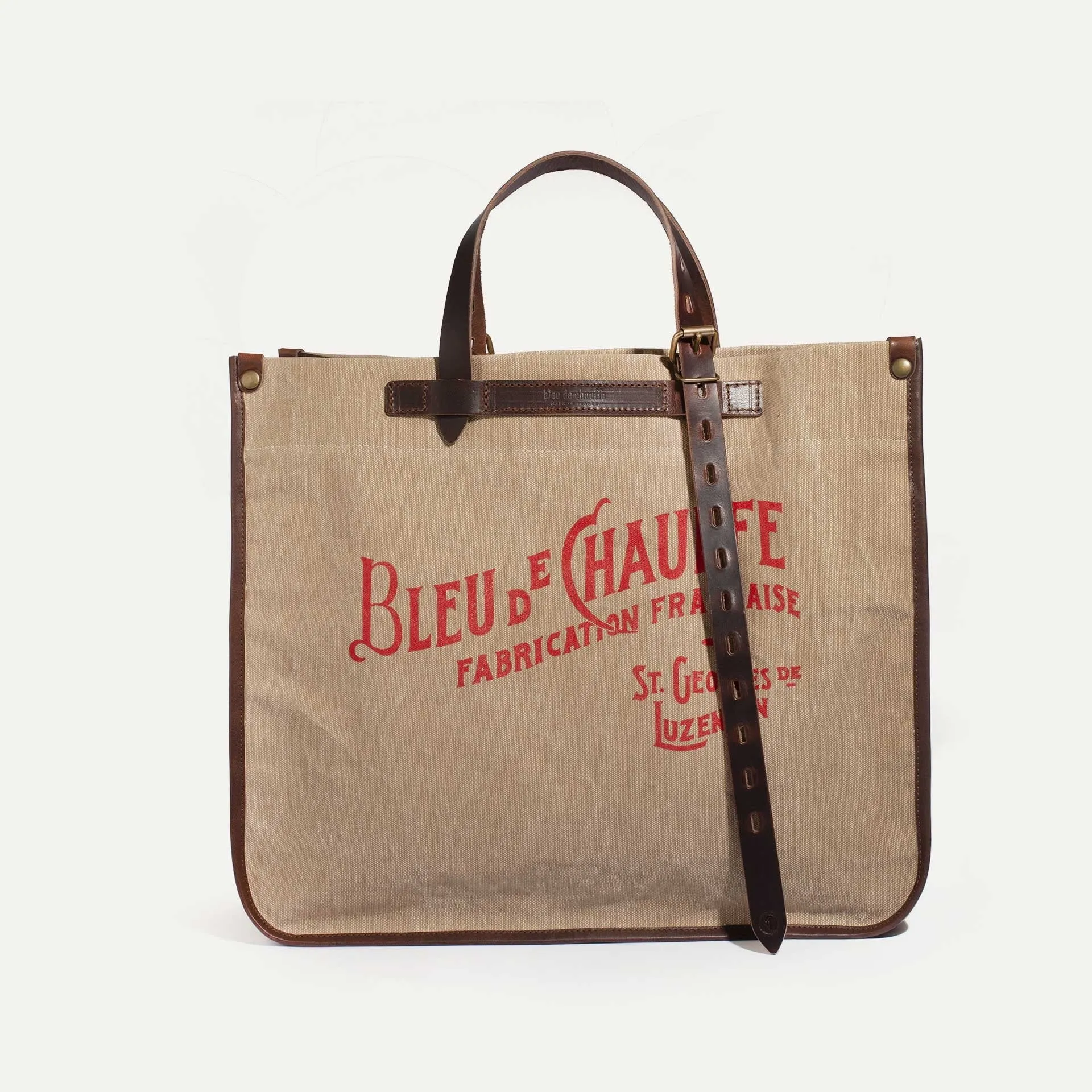 Cabas BAZAR - Blé Stonewashed - Bleu de Chauffe - Marques de France