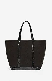 Cabas L En Lin Zipp\u00e9 Port\u00e9 Epaule