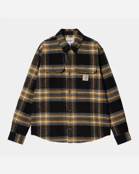 Carhartt WIP Chemise - Hawkins - Black/Prussia
