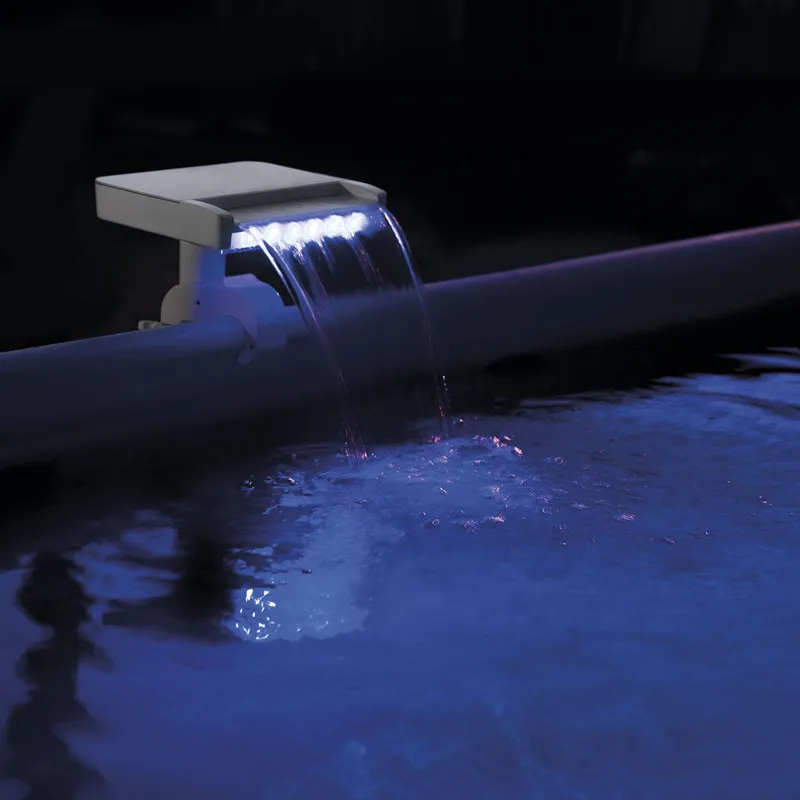 Cascade piscine led multicolore