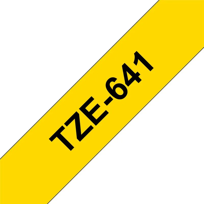 Cassette Brother TZE-641 - 18 mm - noir / jaune