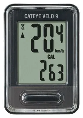 CATEYE Compteur vélo 9 CC-VL820 Filaire Noir