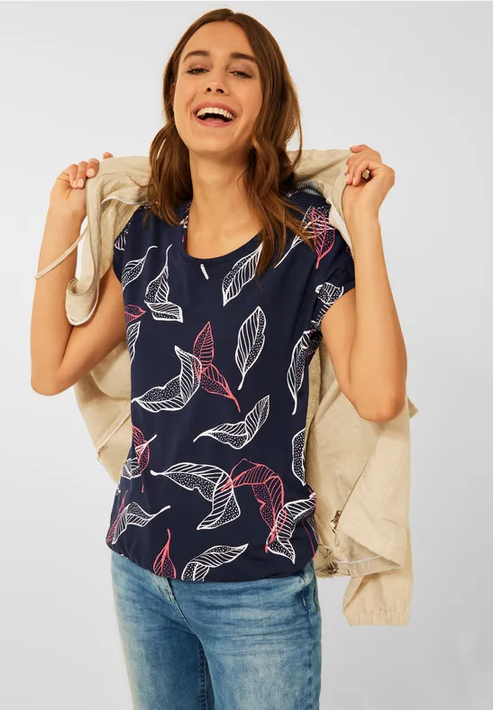 CECIL T-shirt avec détails smockés 
