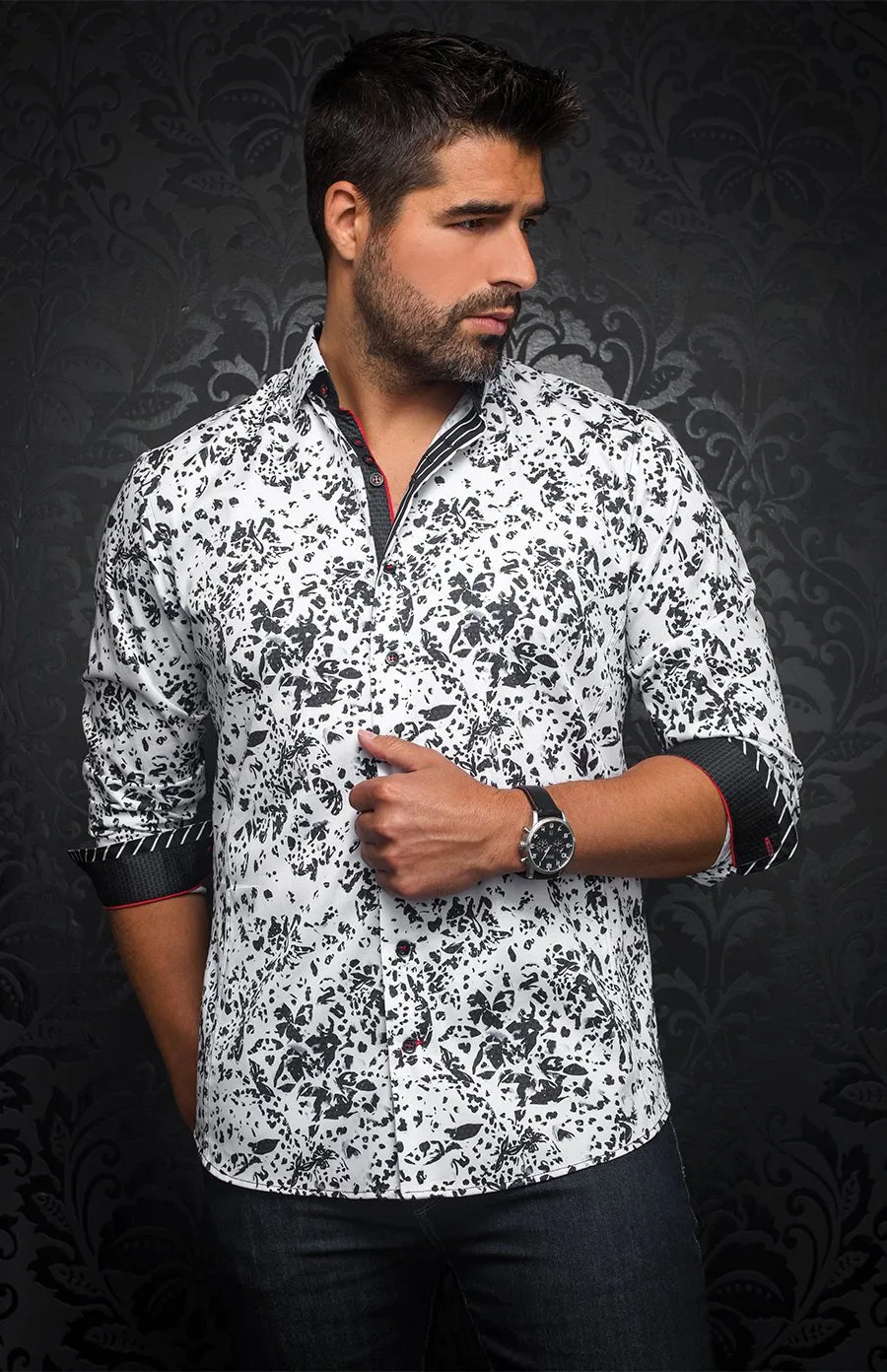 Chemise | KHARMA nuovo, white / black