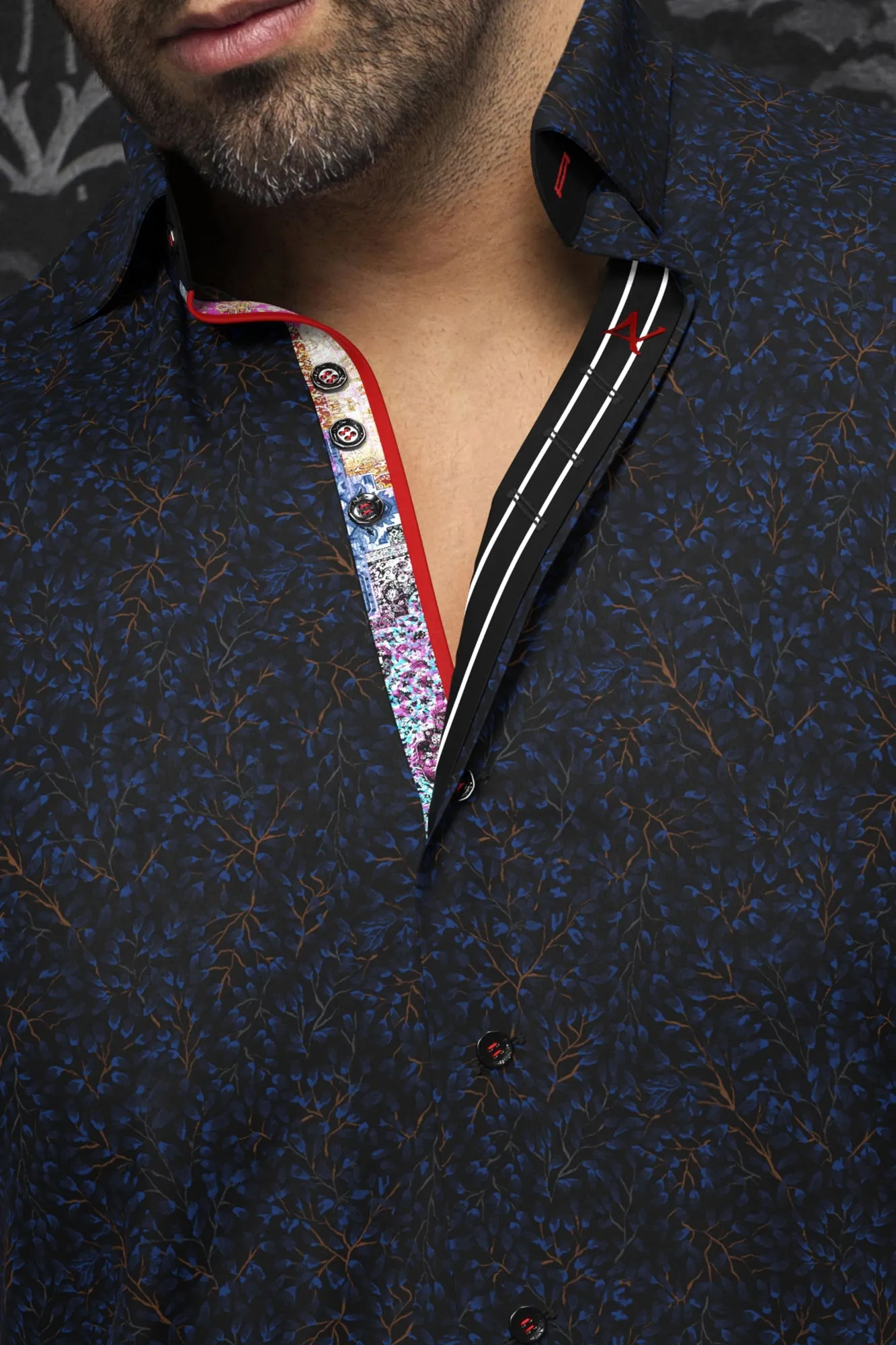 Chemise Au Noir | QUINN Noir Royal