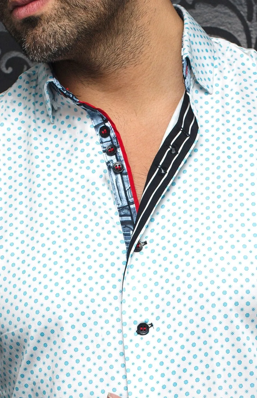 Chemise - BRADFORD, turquoise