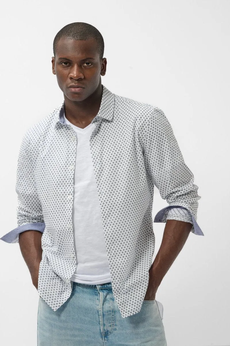 Chemise C-BARCLAY ML BLANC