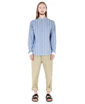 Chemise col mao rayuresBASUS