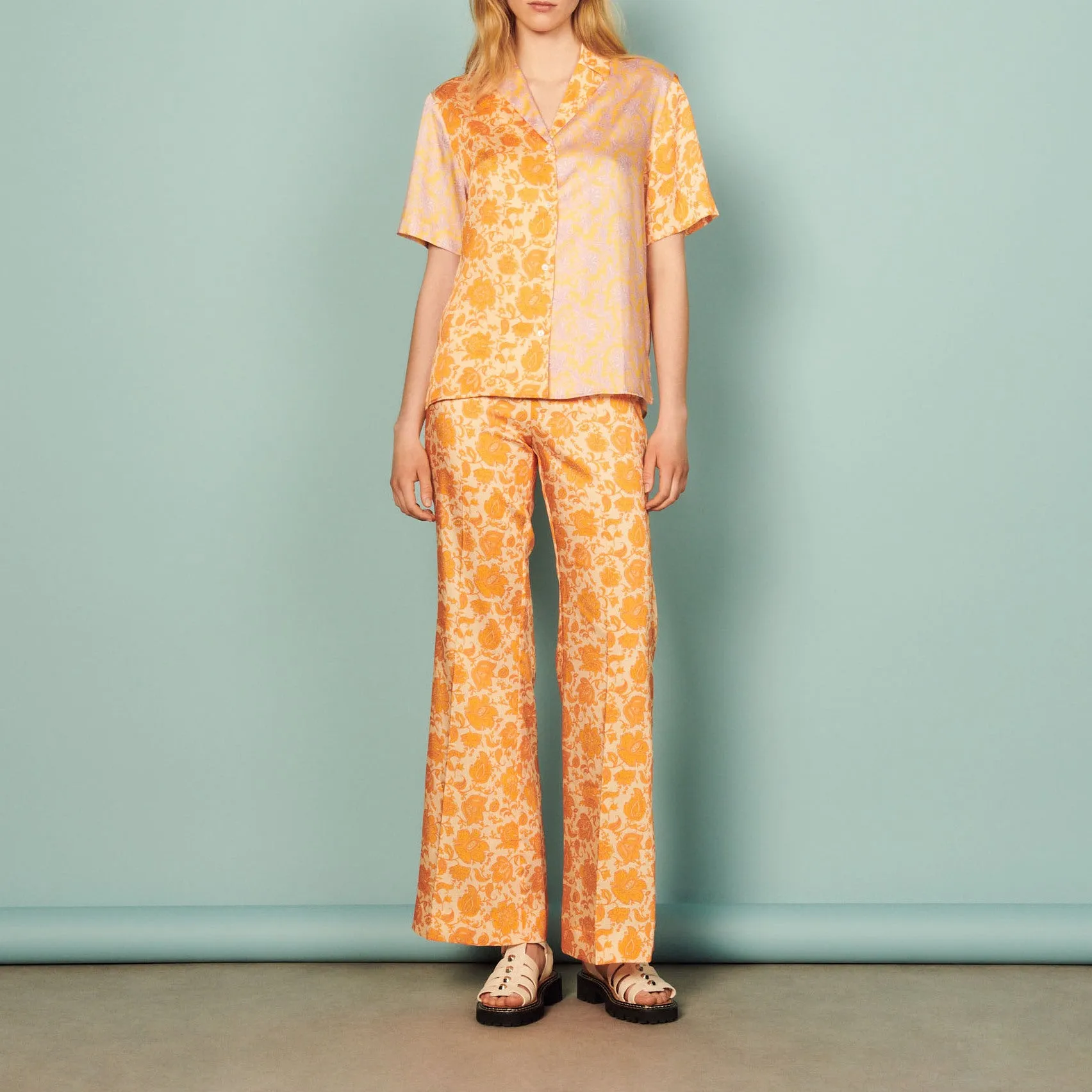 Chemise fluide imprimé Folk Flower
