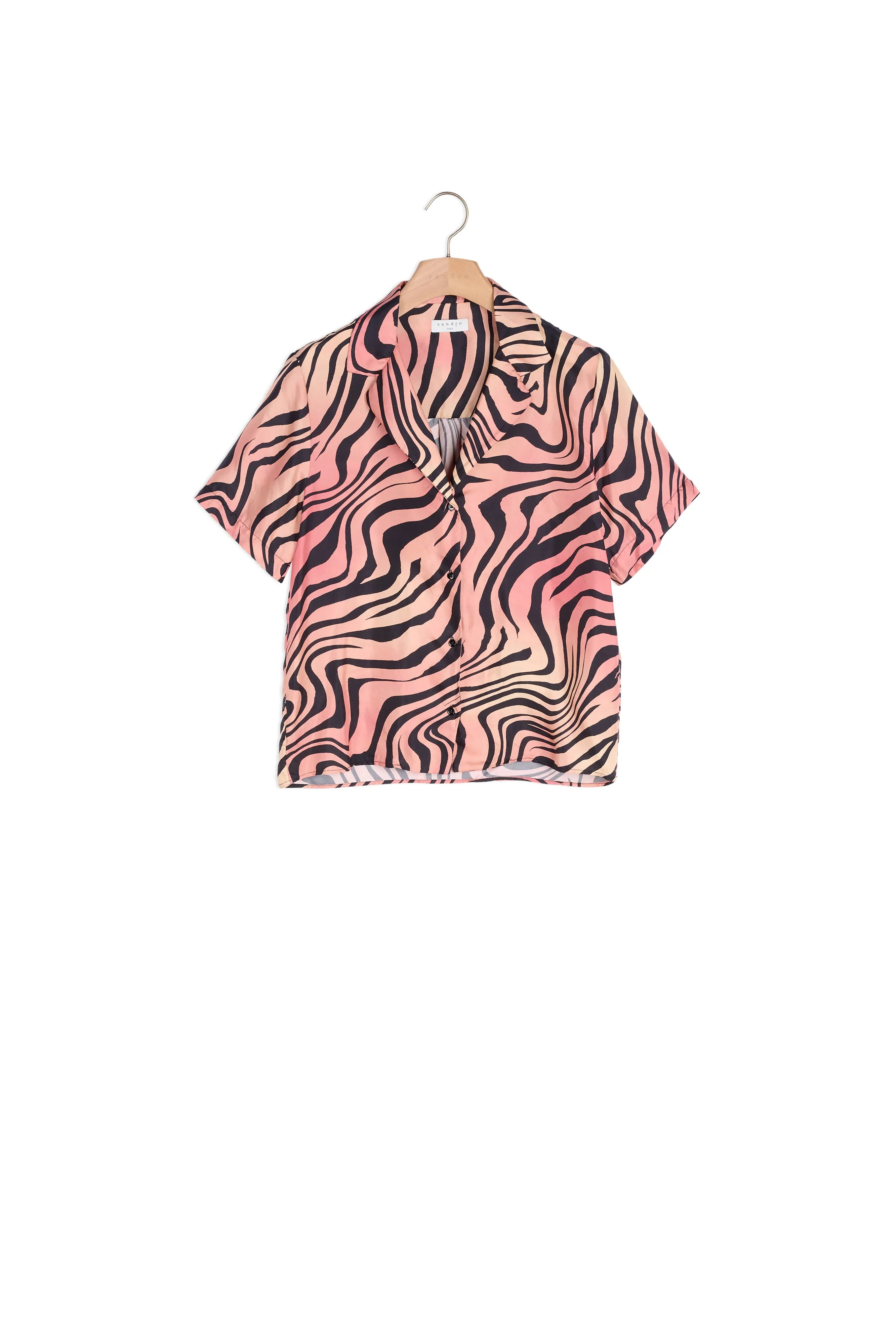 Chemise imprimée en soie