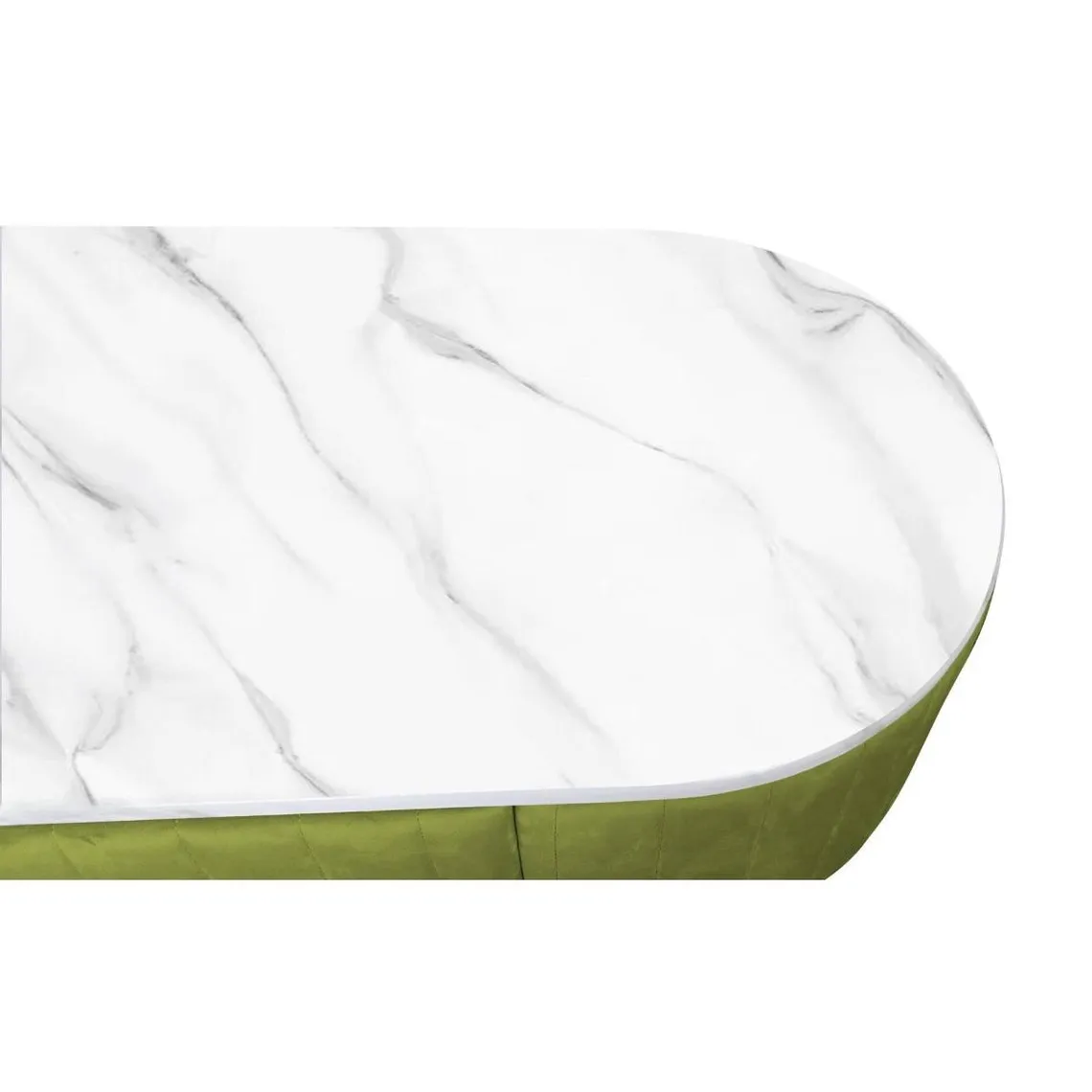 Coiffeuse Paloma 1 tiroir Velours Kaki | 3 Suisses