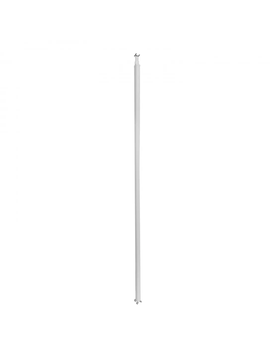 Colonne à clippage direct 1 compartiment 2 faces hauteur 2,67m couvercle PVC et corps en alu blanc RAL9003 653010