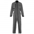 Combinaison de Travail 2 Zip Wire Gris Charcoal / Noir - ADOLPHE LAFONT