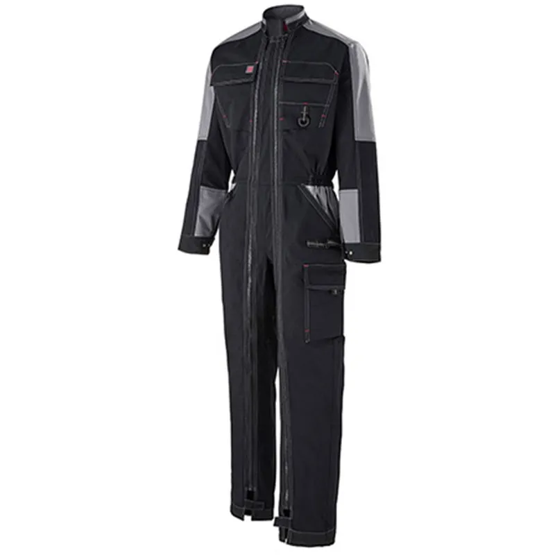 Combinaison de Travail 2 Zips Noir / Gris - ADOLPHE LAFONT