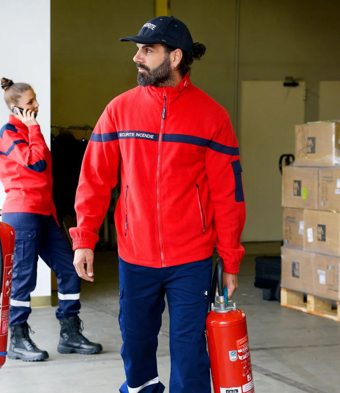 Commandez votre blouson polaire Sécurité incendie de chez NineWorths