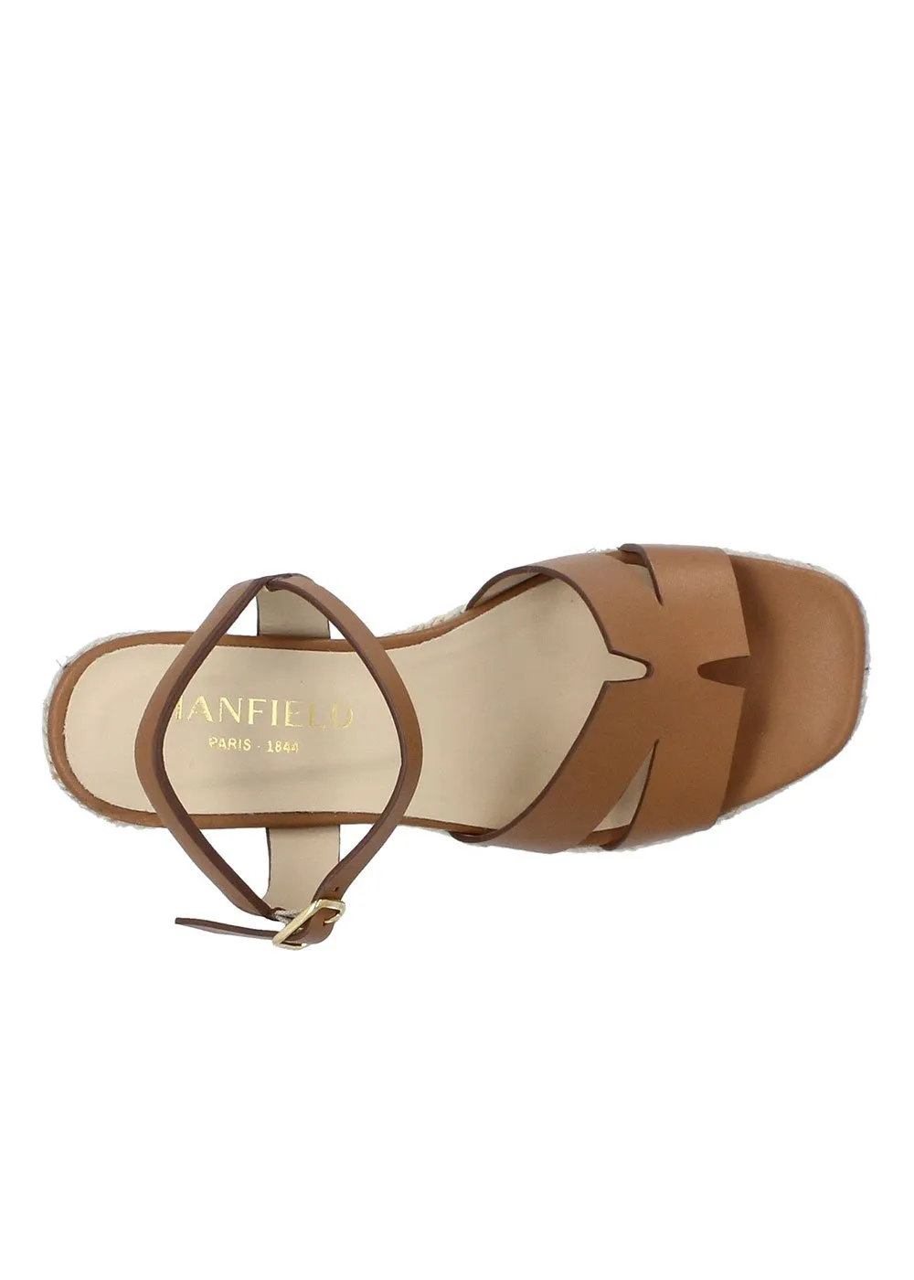 COMPENSE MARESCA CUIR CAMEL