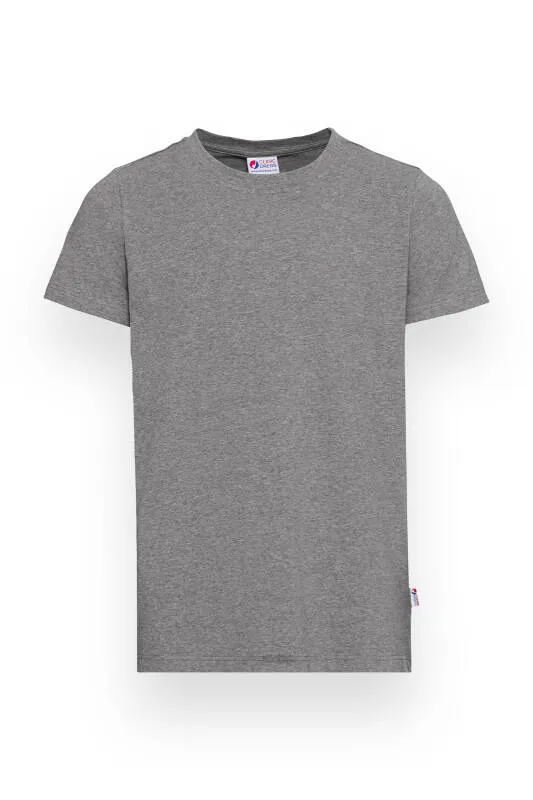 CORE T-shirt Homme - Encolure ronde gris chiné foncé