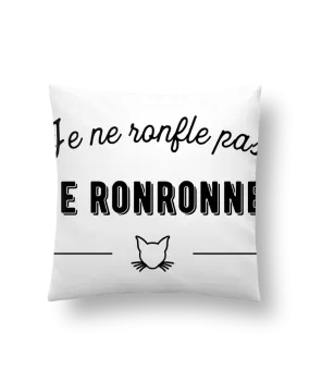 Coussin je ronronne t-shirt humour par Original t-shirt