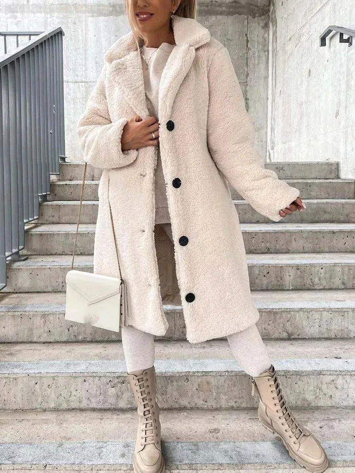 Daniella | Manteau Teddy long et chaud