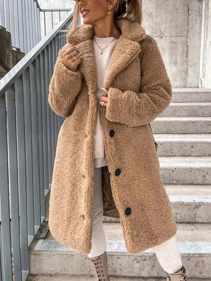 Daniella | Manteau Teddy long et chaud