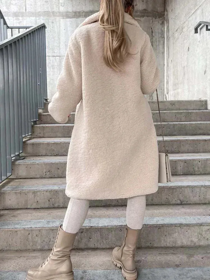 Daniella | Manteau Teddy long et chaud