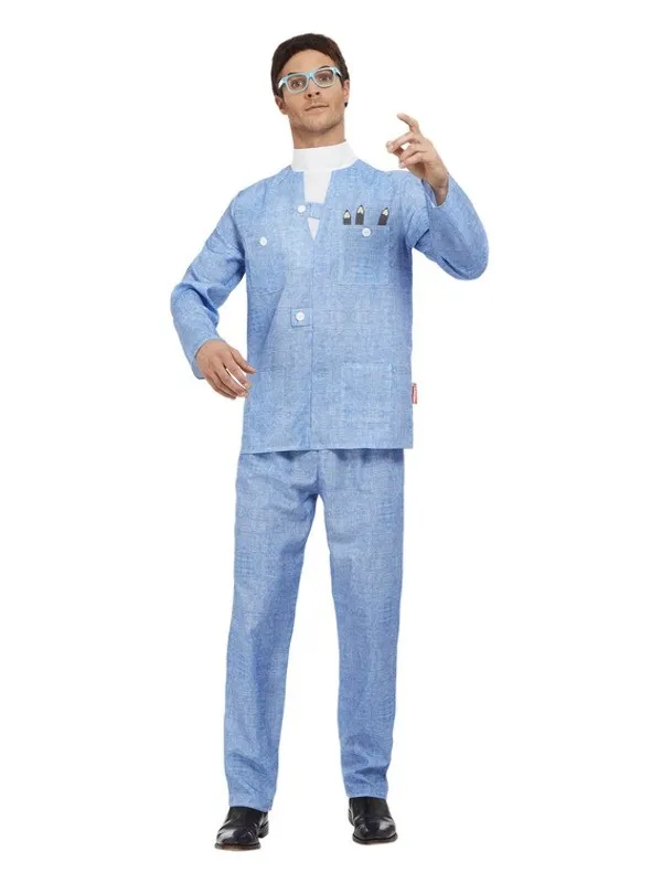 Déguisement Brains Thunderbirds, Bleu (Veste, pantalon, perruque et lunettes)