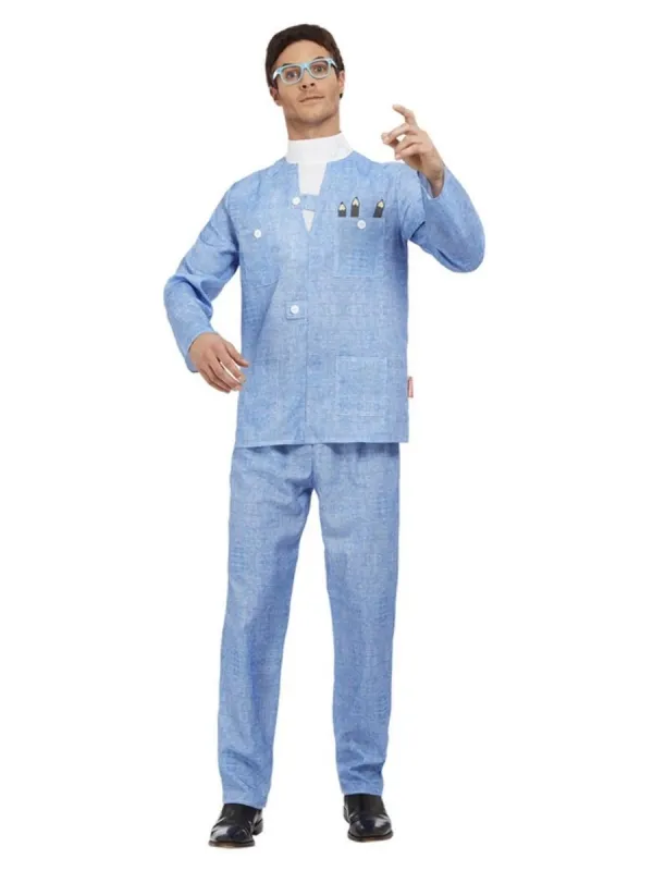 Déguisement Brains Thunderbirds, Bleu (Veste, pantalon, perruque et lunettes)
