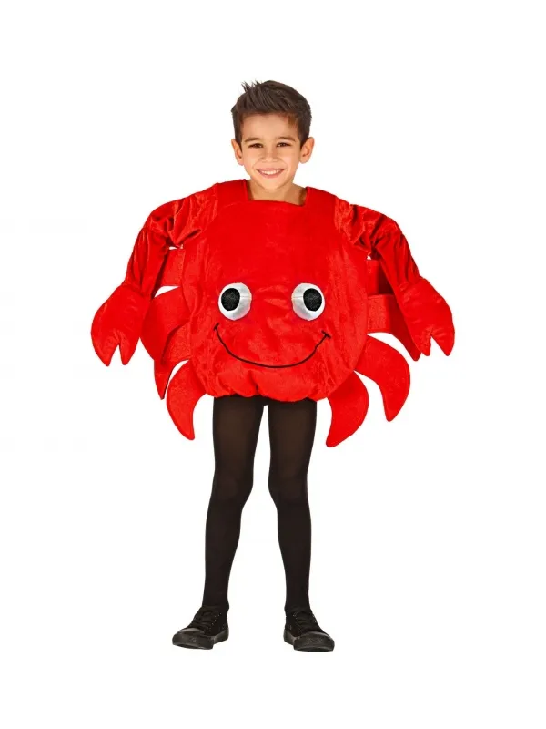 Déguisement de crabe rouge enfant (tabar) 2/5 ans