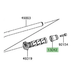 Embout de guidon Kawasaki 130425011 | Moto Shop 35