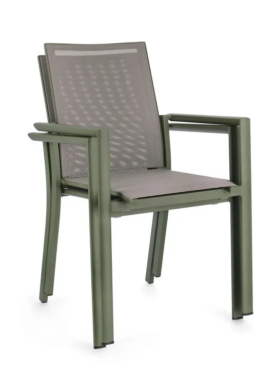Ensemble de 4 chaises Edouardo kaki