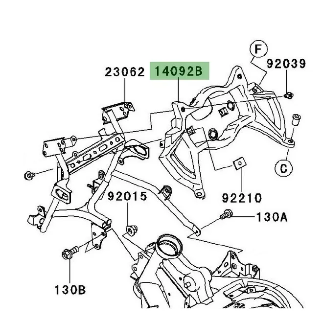Entourage de compteur Kawasaki Versys 650 (2010-2014) | Moto Shop 35