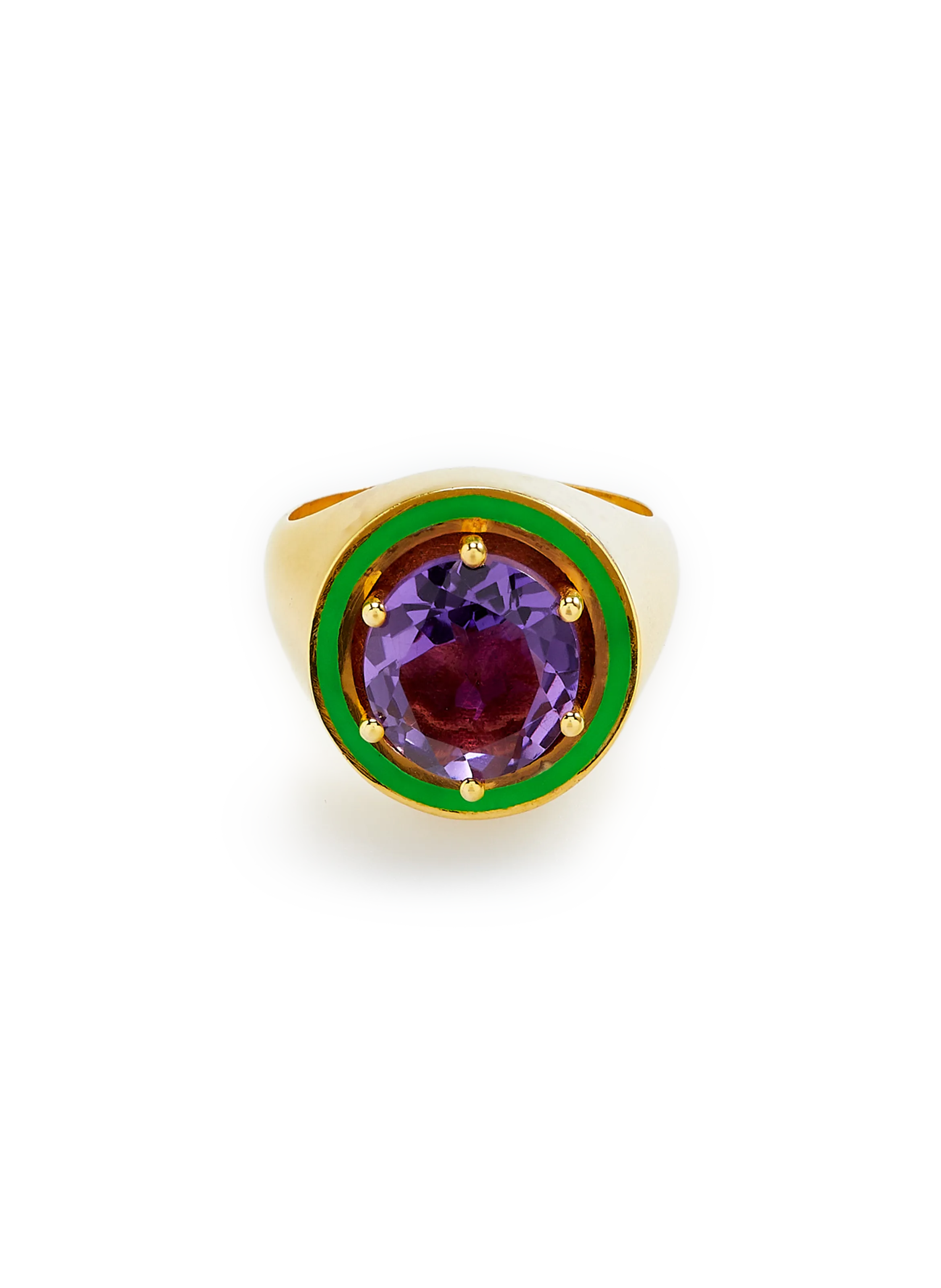 EYE M - ILEANA MAKRI  Bague Pinky Améthyste - Multicolore