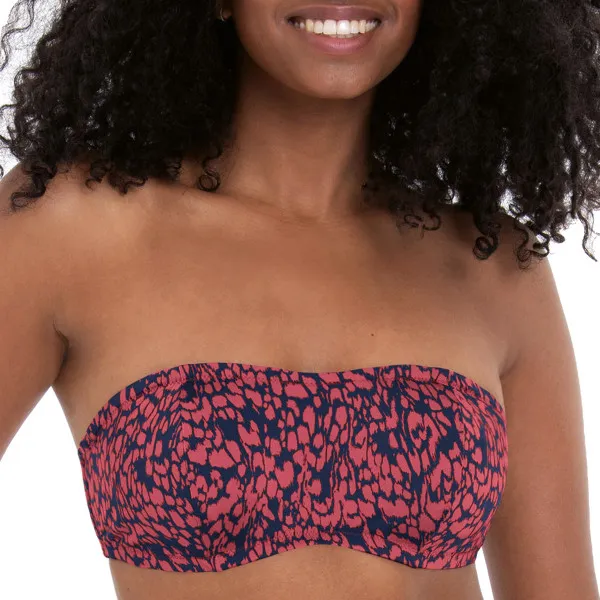 Haut de maillot bandeau avec armatures Bella Bois de rose Rosa Faia bain