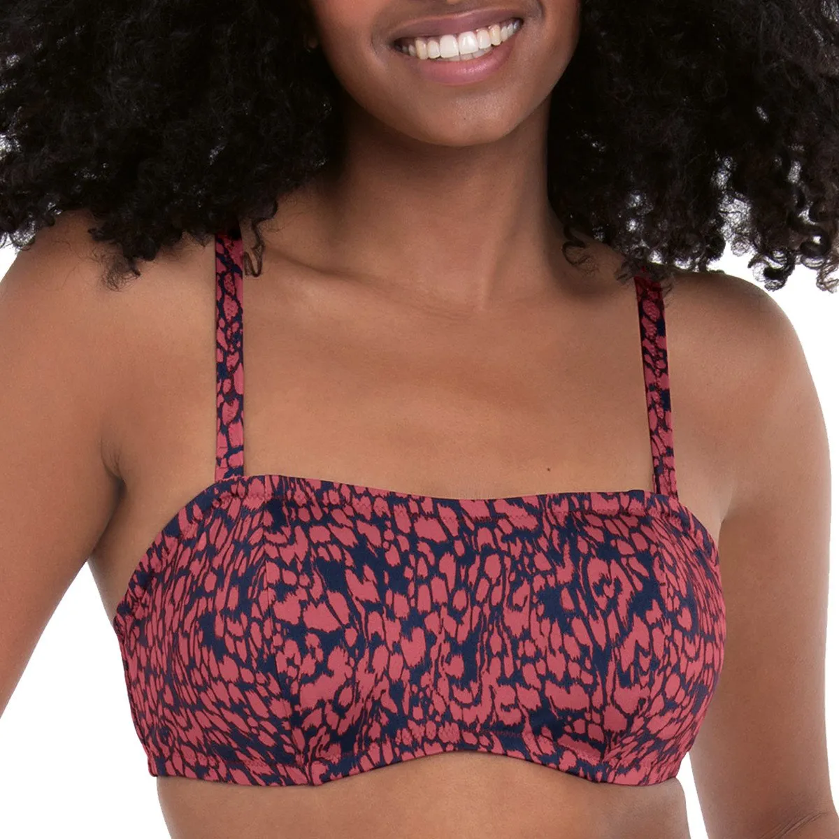 Haut de maillot bandeau avec armatures Bella Bois de rose Rosa Faia bain