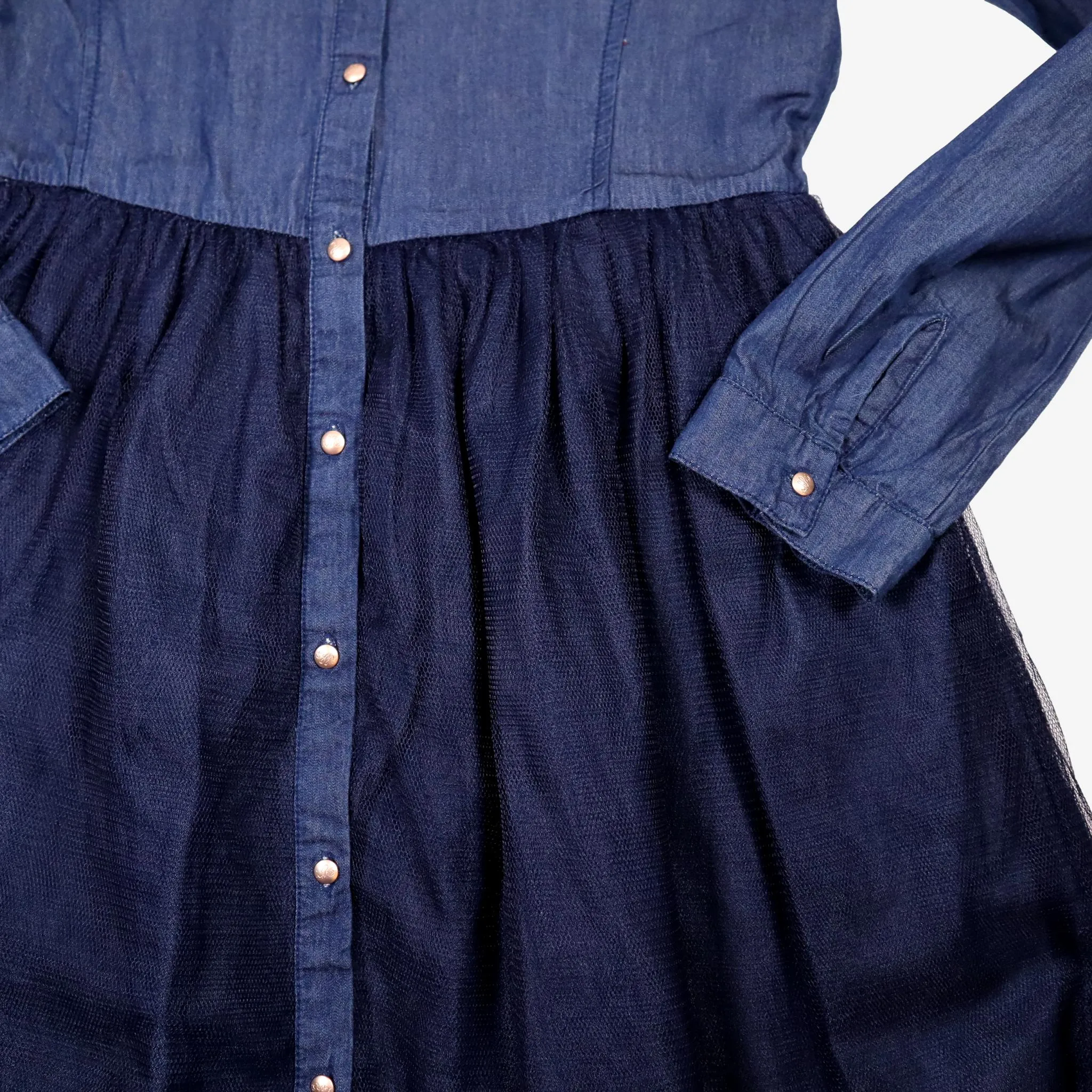 IKKS 12 ans robe denim et tulle