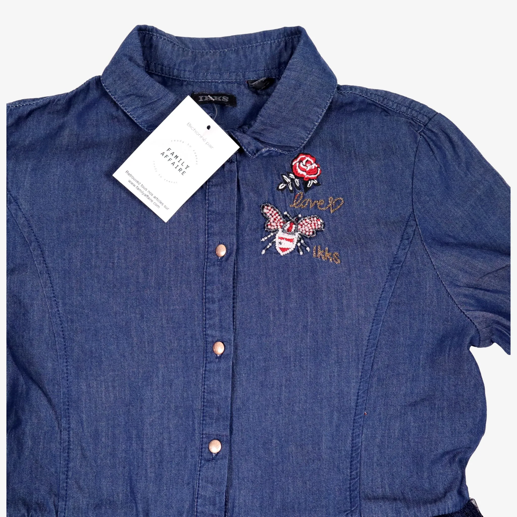IKKS 12 ans robe denim et tulle