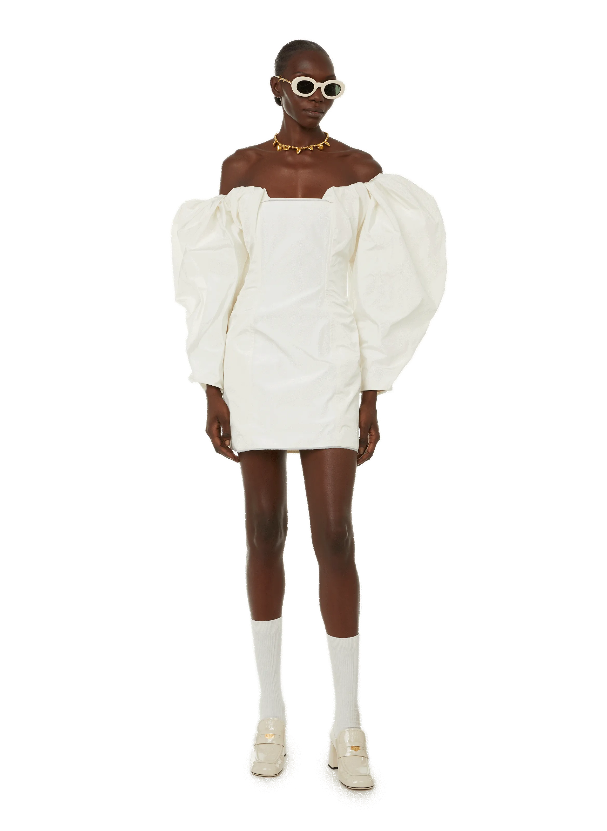 JACQUEMUS  La Robe Taffetas - Beige