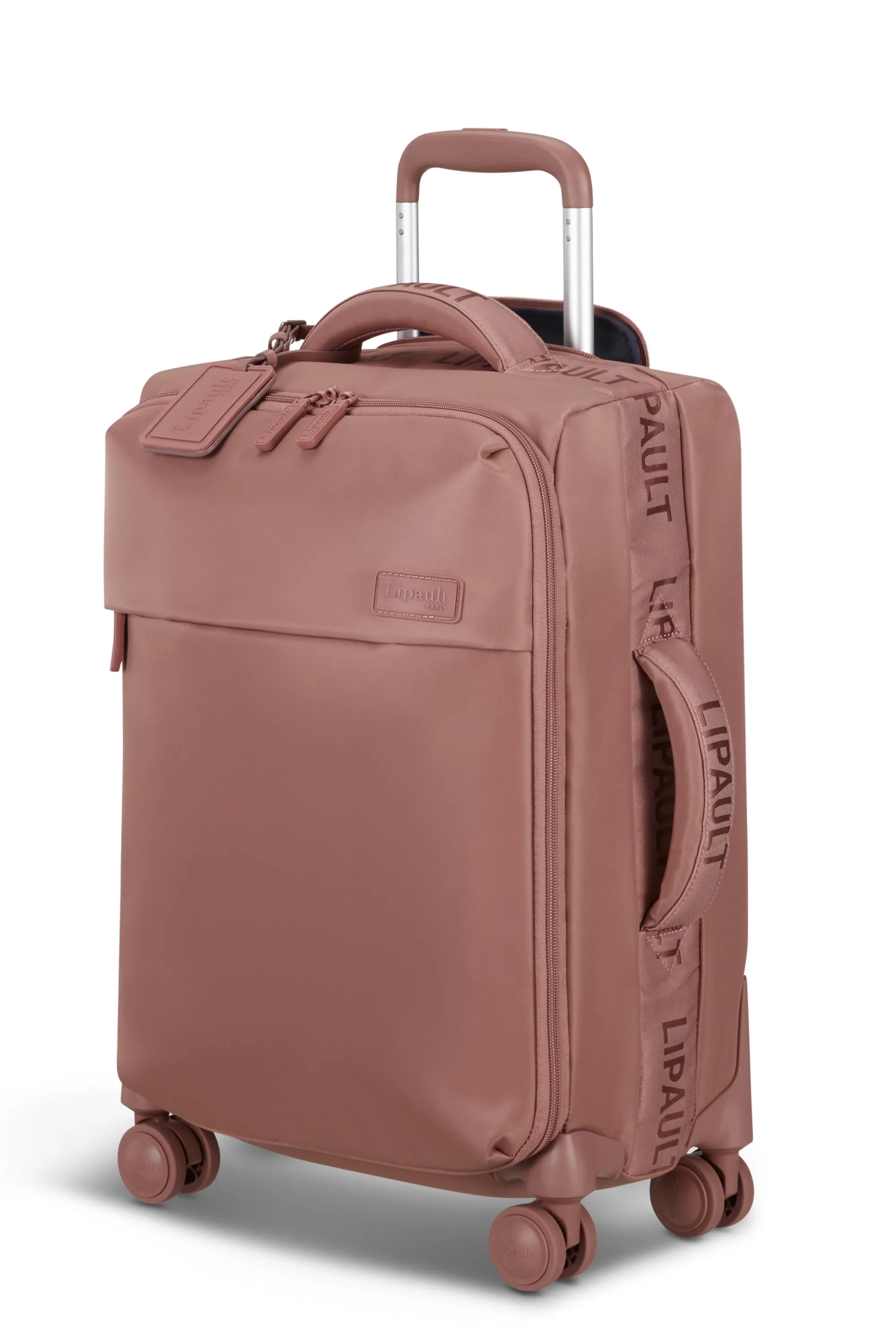 LIPAULT PARIS  Plume valise 4 roues taille s - Rose