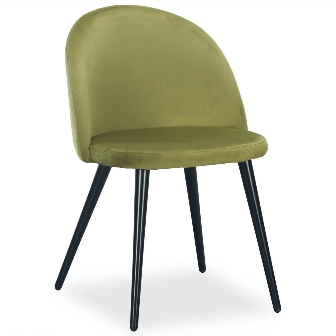 Lot de 2 chaises Maury Velours Kaki | 3 Suisses
