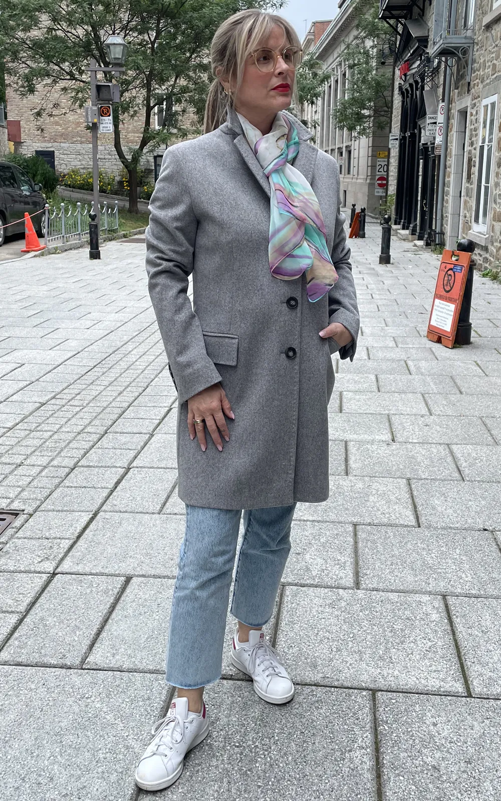 Manteau en laine 3 boutons
