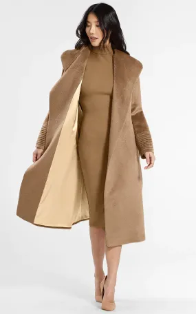 Manteau en laine alpaga long
