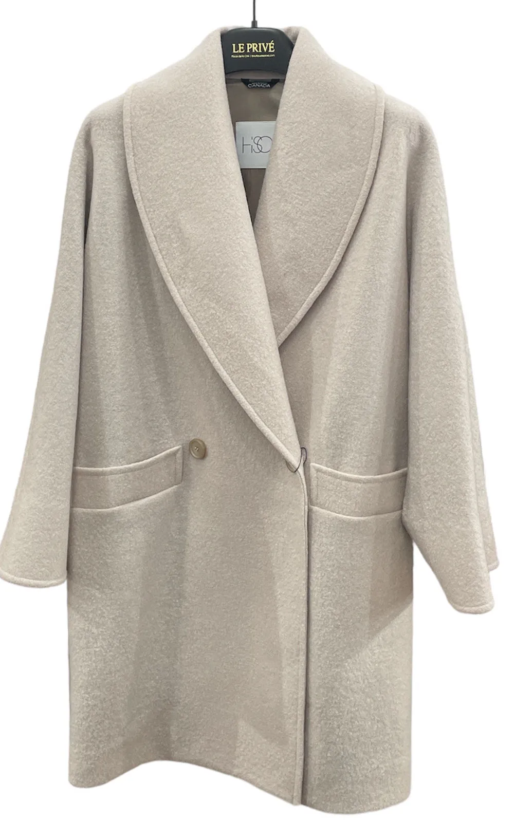 Manteau oversize en laine