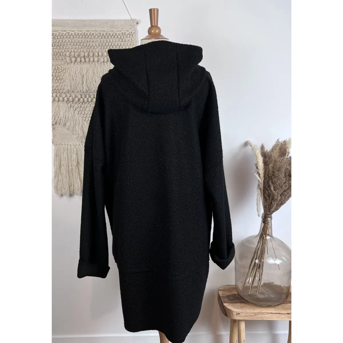 Manteau à capuche oversize 56-60  grande taille