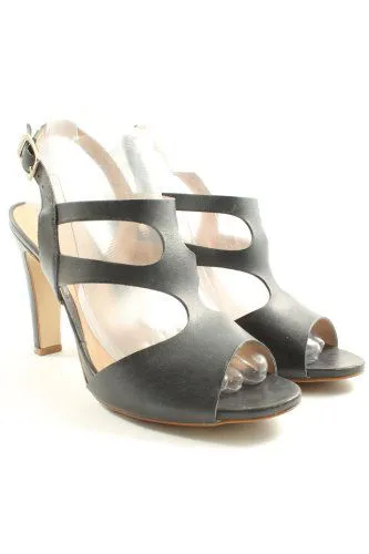 minelli Sandales à talon haut noir style décontracté